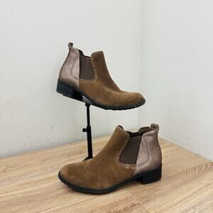 Aetrex Beth Brown Suede Leather Chelsea Boot Women’s Size 6.5